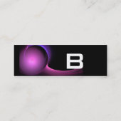 Carte De Visite Mini ECLIPSE MONOGRAM Vibrant noir violet (Dos)