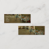 CARTE DE VISITE MINI ÉCOLE DE DANSE / BALLERINA DANSEURS DE BALLET EN B (Devant / Derrière)