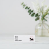 Carte De Visite Mini Écossais Terrier (Debout devant)