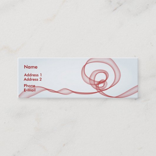 Carte De Visite Mini Écoulement rouge (Devant)
