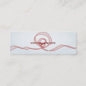 Carte De Visite Mini Écoulement rouge (Dos)