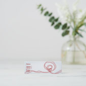 Carte De Visite Mini Écoulement rouge (Debout devant)
