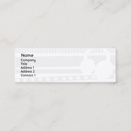 Carte De Visite Mini Écouteurs - maigres (Devant)