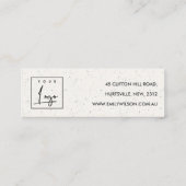 CARTE DE VISITE MINI ÉCRAMIQUE DE CÉRAMIQUE ROSE DOUX ET ROSE MOUILLÉE  (Dos)