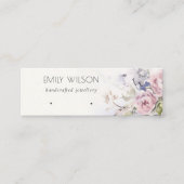 Carte De Visite Mini Écran à boucles d'oreille florale Rose (Devant)