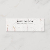 CARTE DE VISITE MINI ÉCRAN D'APPROVISIONNEMENT EN PAPIER BLANC EN PÉTAL (Devant)