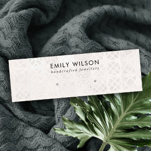 CARTE DE VISITE MINI ÉCRAN D'APPROVISIONNEMENT EN TILE MAROCAIN BLANC T