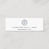 Carte De Visite Mini Ecran d'aquarelle d'hiver (Dos)