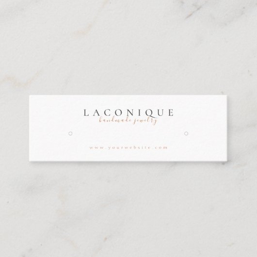 Carte De Visite Mini Écran de bijoux | Leopard | Aquarelle (Devant)