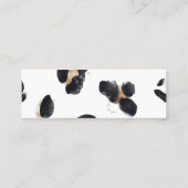 Carte De Visite Mini Écran de bijoux | Leopard | Aquarelle (Dos)