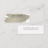 CARTE DE VISITE MINI ÉCRAN DE RESTAURATION DE L'ARGENT FOIL BRUSH (Devant / Derrière)