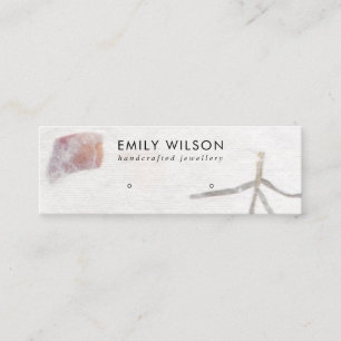 CARTE DE VISITE MINI ÉCRAN DE RESTAURATION DE PAPIER PINK PETAL FABRIQ