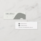 CARTE DE VISITE MINI ÉCRAN DE TEXTURE CÉRAMIQUE ABSTRAIT (Devant / Derrière)