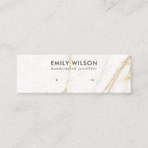 CARTE DE VISITE MINI ÉCRAN D'ÉTUDE DE TEXTURE DE MARBRE GOLD CALACATT