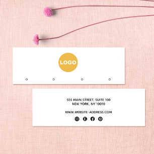 Carte De Visite Mini Écran d'oreille à 4 trous pour ajouter un logo per