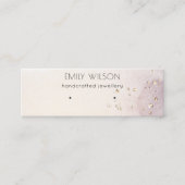 Carte De Visite Mini Écran d'oreille Abstrait Gold Purple (Devant)