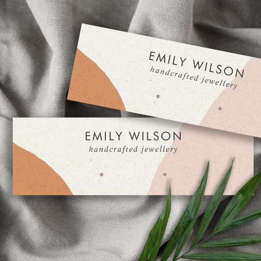 Carte De Visite Mini Écran d'oreille Abstrait moderne rouille