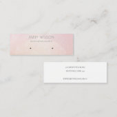 Carte De Visite Mini Écran d'oreille Abstrait rose Bokeh (Devant / Derrière)