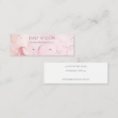 Carte De Visite Mini Écran d'oreille couleur rose violet (Devant / Derrière)