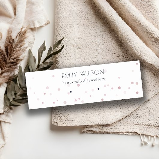 Carte De Visite Mini Écran d'oreille de Confetti Aquarelle