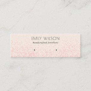 Carte De Visite Mini Écran d'oreille de Parties scintillant rose brilla