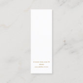 Carte De Visite Mini Écran d'oreille du logo Golden Swash 2 (Dos)