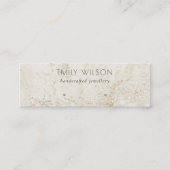 Carte De Visite Mini Écran d'oreille en marbre Parties scintillant doré (Devant)