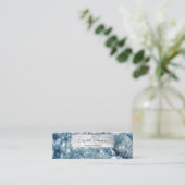 Carte De Visite Mini Écran d'oreille en verre chic luxe élégant (Debout devant)