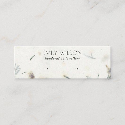 Carte De Visite Mini Écran d'oreille Foliage papier fait main (Devant)