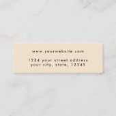 Carte De Visite Mini Écran d'oreille gris-arc-en-ciel beige neutre (Dos)