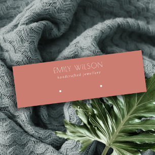 Carte De Visite Mini Écran d'oreille minimal simple à base de tomate ro