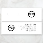 Carte De Visite Mini Écran d'oreille minimaliste pour bijoux Logo<br><div class="desc">Logo minimaliste Bijoux à oreille Carte de visite d'affichage. Un design minimaliste élégant avec des éléments de trou d'oreille réglables. Option de modification supplémentaire sur la page du produit. Personnalisez avec votre logo personnalisé sur l'avant et le logo/les coordonnées sur le côté opposé.</div>