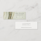 Carte De Visite Mini Écran d'oreille moite vert bleu Agate Terre (Devant / Derrière)