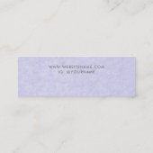 Carte De Visite Mini Écran d'oreille pour bijoux pourpre bleu périphéri (Dos)