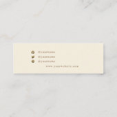 Carte De Visite Mini Écran d'oreille rustique de tournesol jaune (Dos)