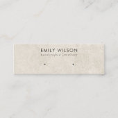 CARTE DE VISITE MINI ÉCRAN RUSTIQUE DU STUCCO GRIS BLANC ÉTUDIANT (Devant)