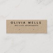 Carte De Visite Mini Écran simple à oreille Kraft (Devant)