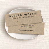 Carte De Visite Mini Écran simple à oreille Kraft