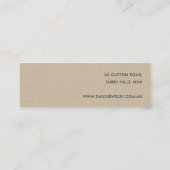 CARTE DE VISITE MINI ÉCRAN TROPICAL BLUE MOSTERA FAUNA STUD EARRÊT (Dos)