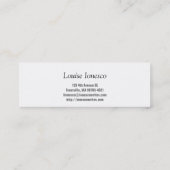 Carte De Visite Mini Écrivain (Dos)