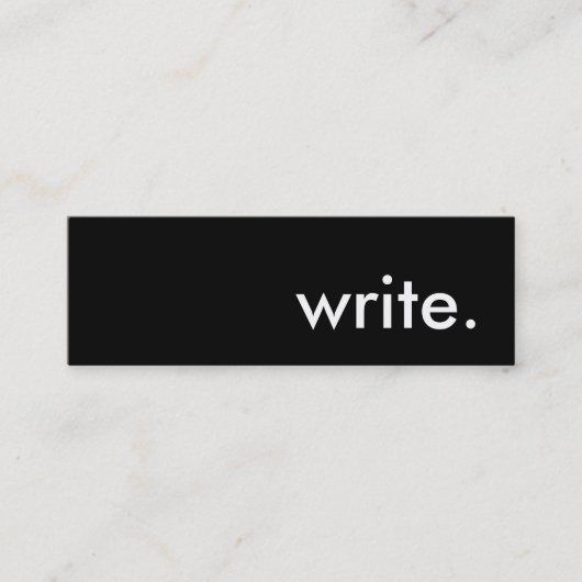 Carte De Visite Mini écrivez (Devant)