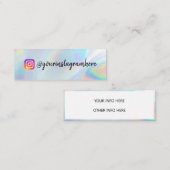 Carte De Visite Mini Effacer le mini-Carte de visite de changement de c (Devant / Derrière)