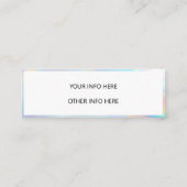 Carte De Visite Mini Effacer le mini-Carte de visite de changement de c (Dos)