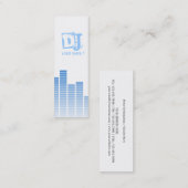 Carte De Visite Mini Égaliseur bleu (Devant / Derrière)