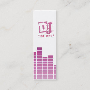 Carte De Visite Mini Égaliseur rose