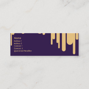 Carte De Visite Mini Égouttements - maigres