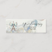 Carte De Visite Mini Eiffel Tower & Bow Mini Business Card (Devant)