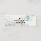 Carte De Visite Mini Eiffel Tower & Bow Mini Business Card (Dos)