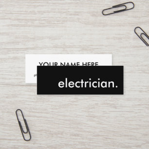 Carte De Visite Mini électricien.