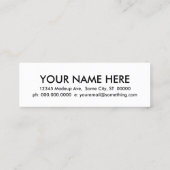 Carte De Visite Mini électricien. (Dos)